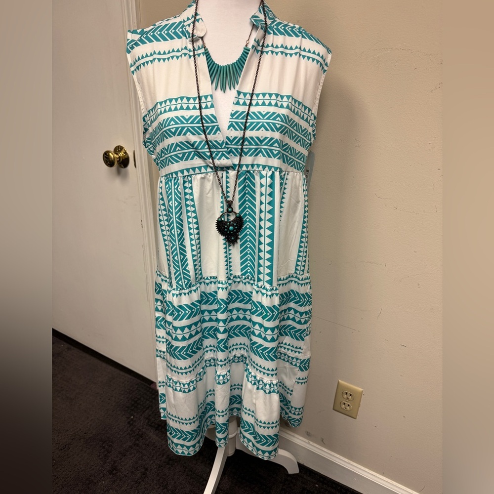 Aztec Print Summer Dress